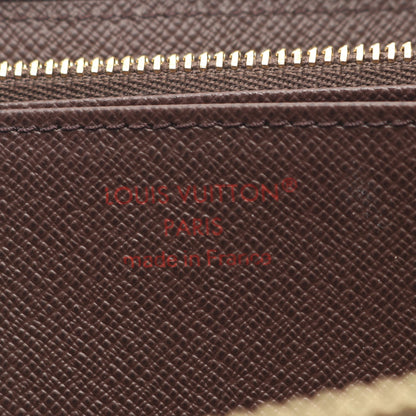 ジッピーウォレット ダミエエベヌ ラウンドファスナー長財布 PVC ブラウン ルイヴィトン 財布・小物 LOUIS VUITTON