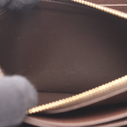 ジッピーウォレット ダミエエベヌ ラウンドファスナー長財布 PVC ブラウン ルイヴィトン 財布・小物 LOUIS VUITTON