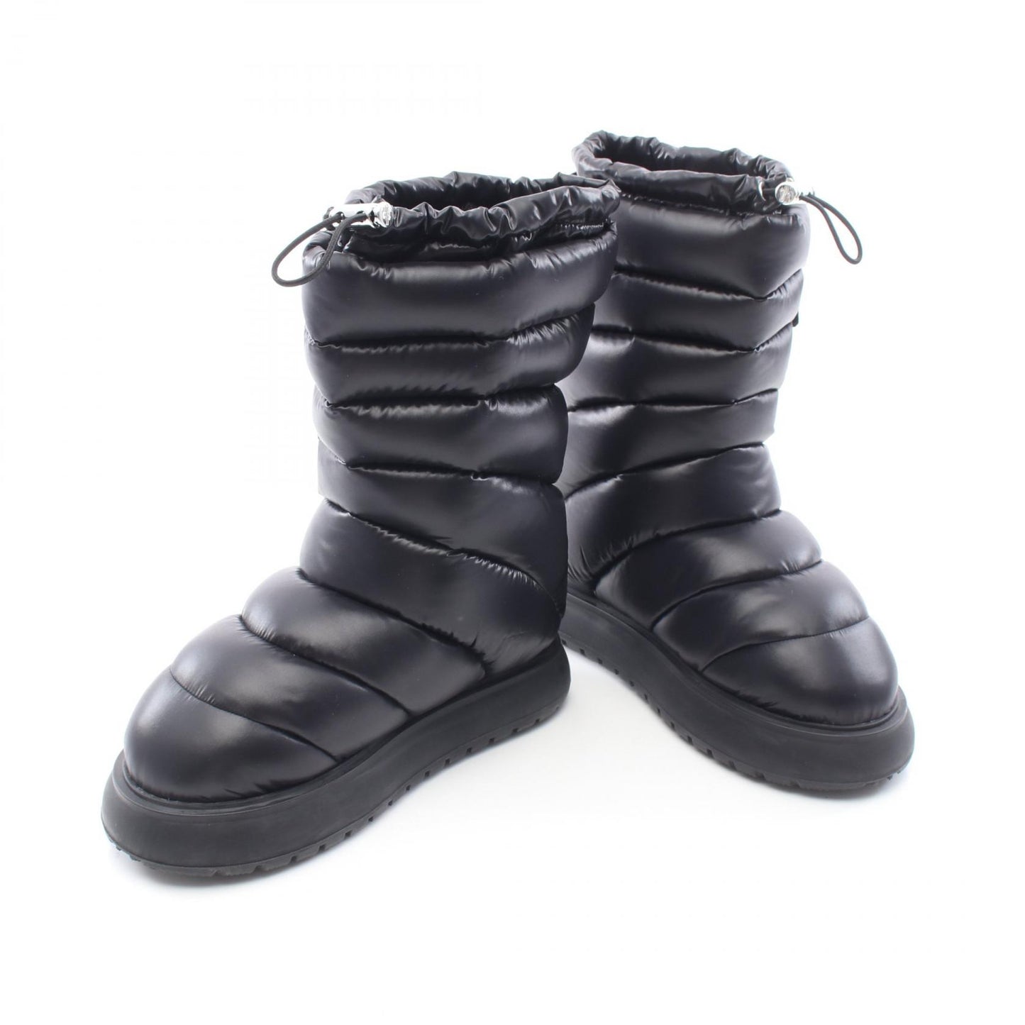 GAIA POCKET MID ダウン ブーツ ナイロン ブラック モンクレール シューズ MONCLER