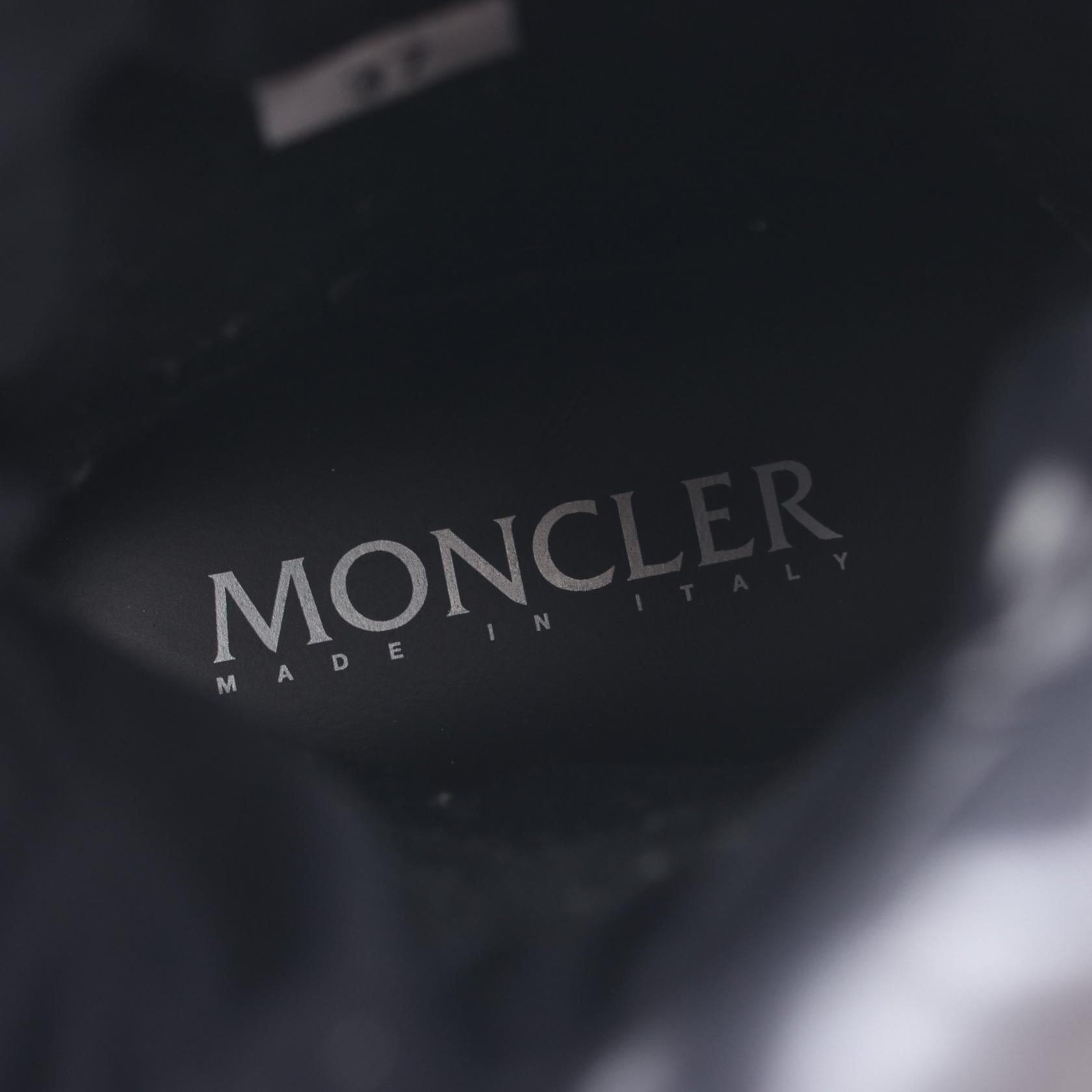 GAIA POCKET MID ダウン ブーツ ナイロン ブラック モンクレール シューズ MONCLER
