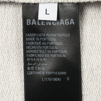 ロゴ刺繍 スウェットシャツ コットン グレー バレンシアガ トップス BALENCIAGA