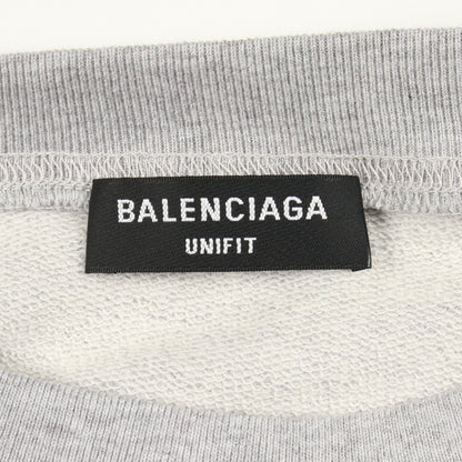 ロゴ刺繍 スウェットシャツ コットン グレー バレンシアガ トップス BALENCIAGA