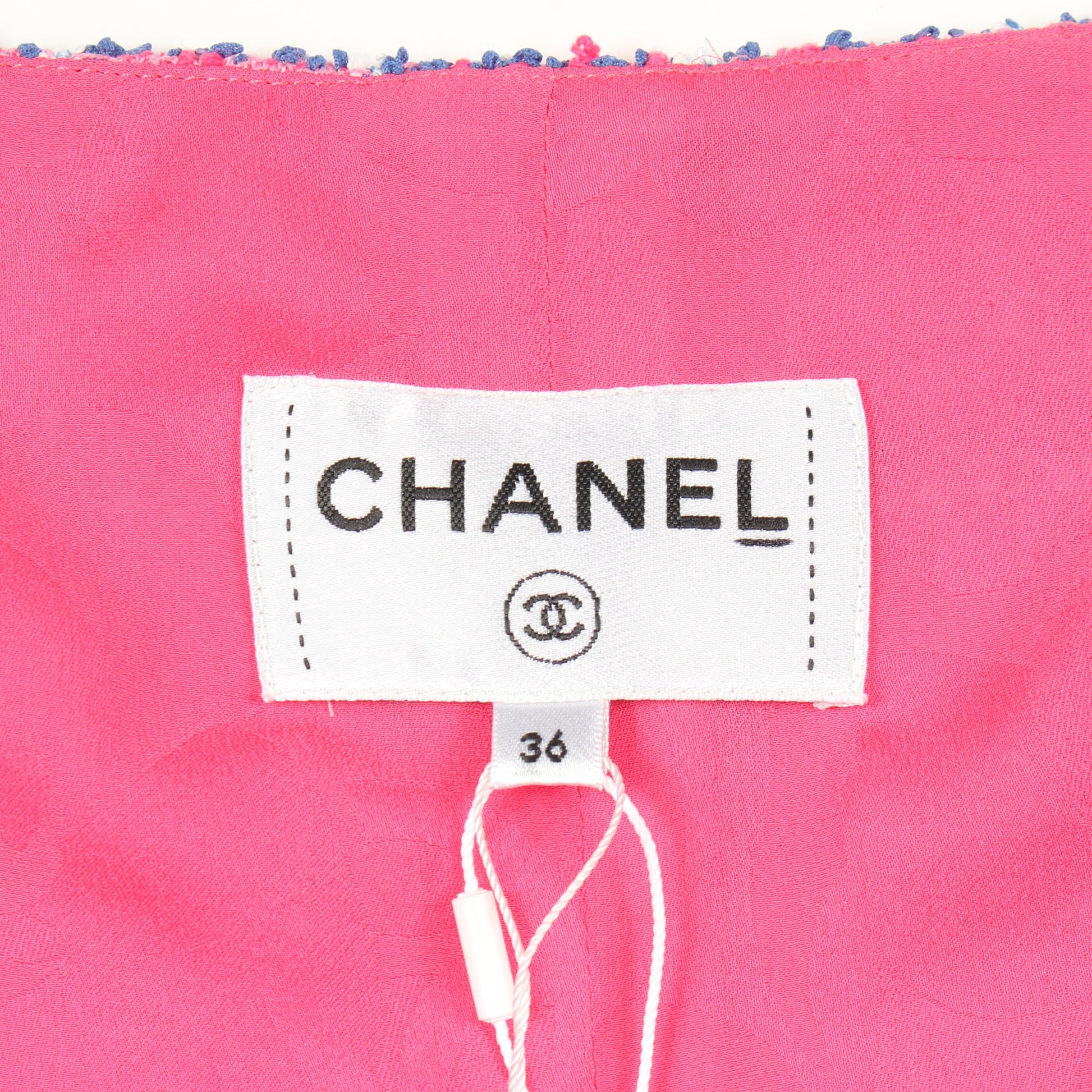 ココマークボタン ツイード キャミ ワンピース コットン ナイロン ピンク シャネル ワンピース CHANEL