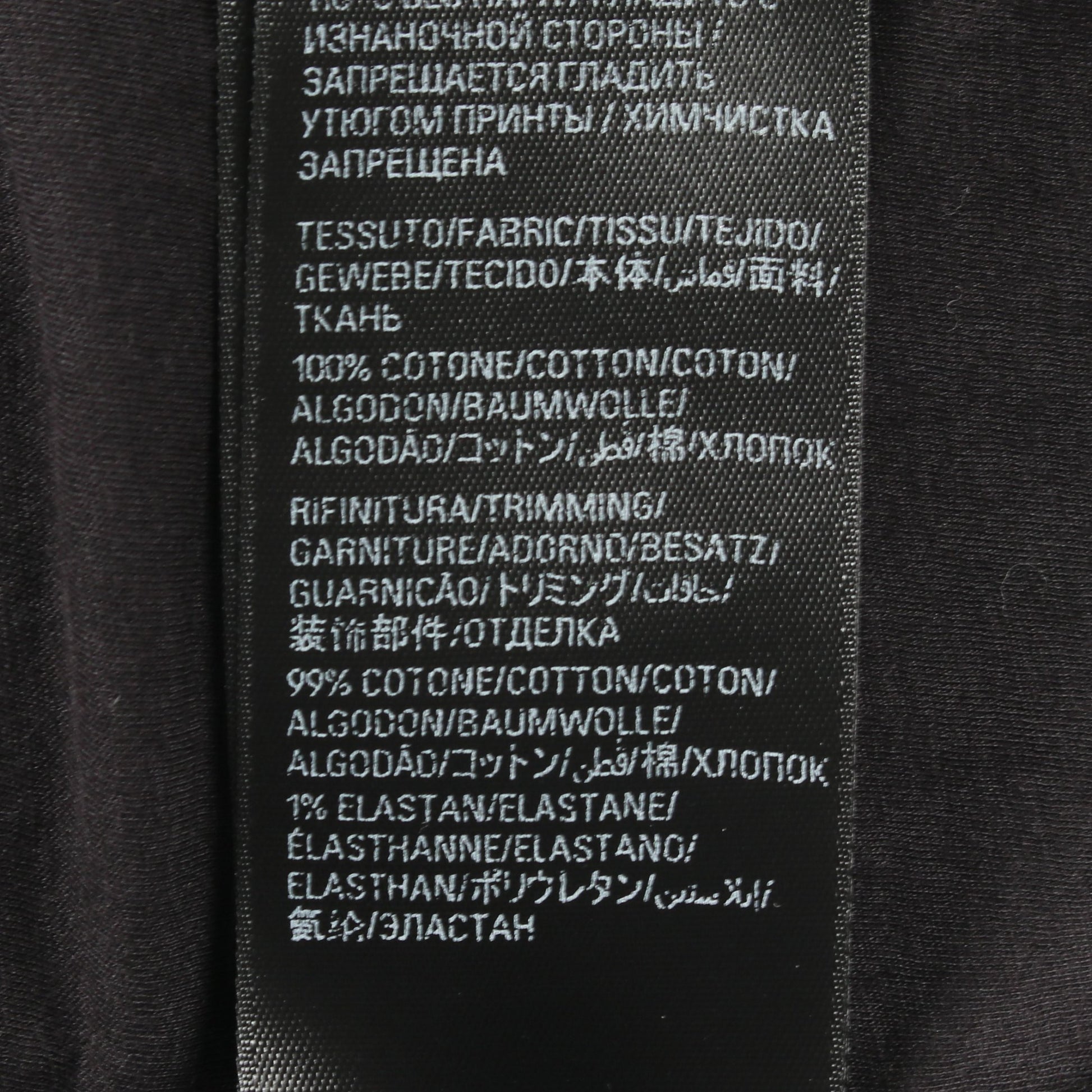 インサイドアウト 半袖Tシャツ コットン ブラック バレンシアガ トップス BALENCIAGA