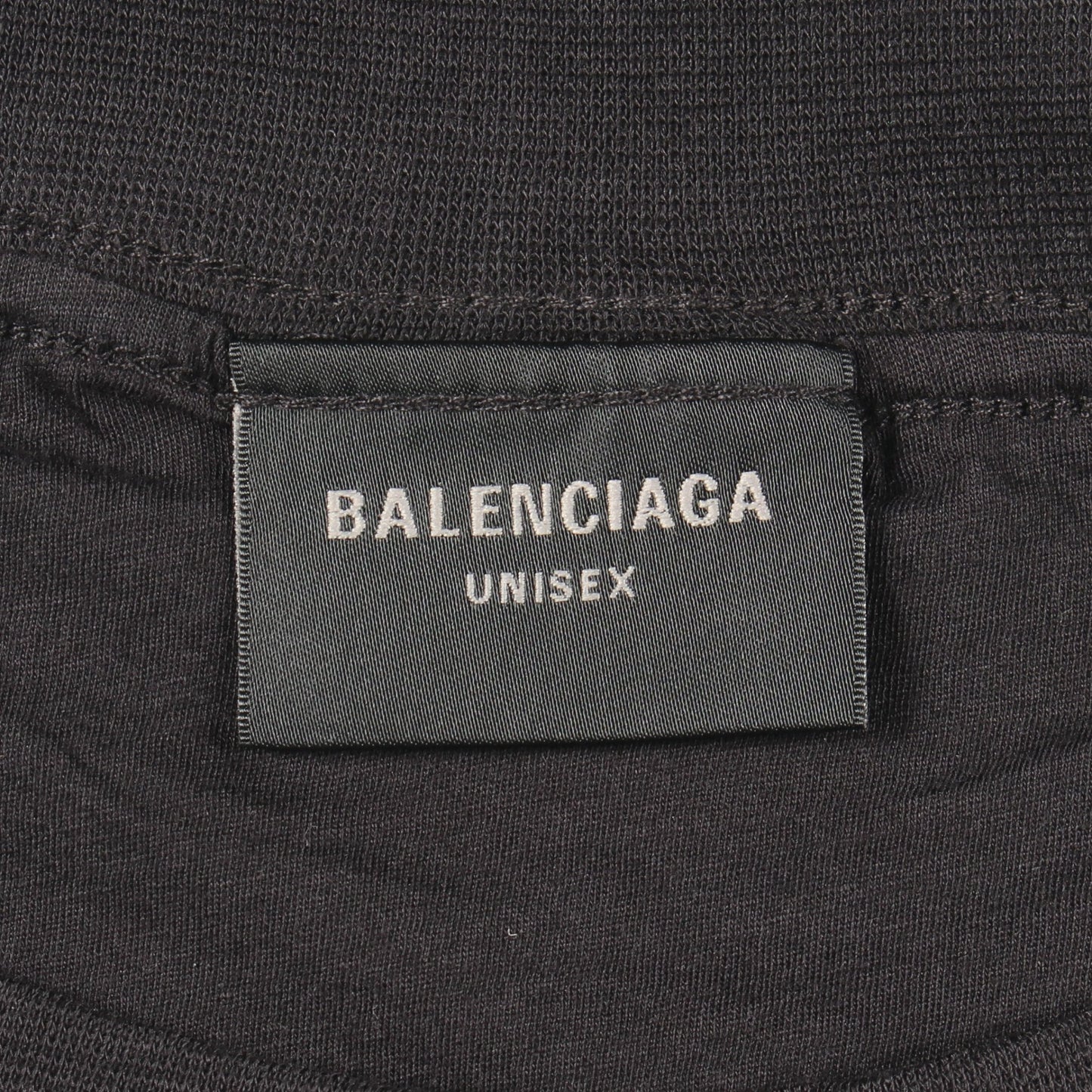 インサイドアウト 半袖Tシャツ コットン ブラック バレンシアガ トップス BALENCIAGA