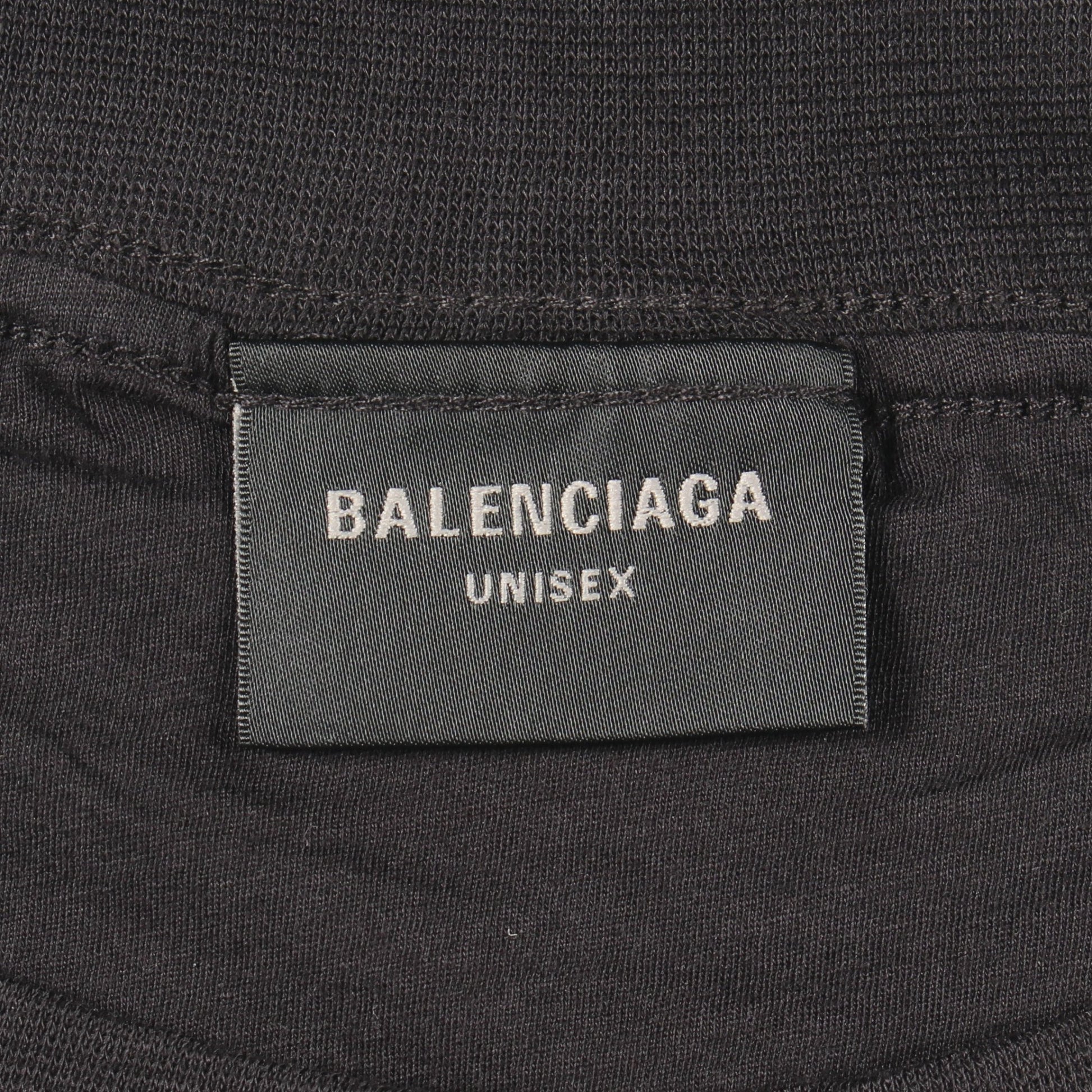 インサイドアウト 半袖Tシャツ コットン ブラック バレンシアガ トップス BALENCIAGA