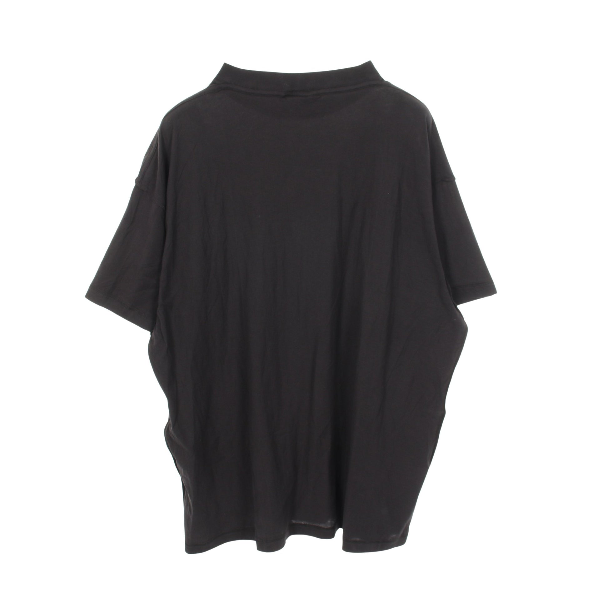 インサイドアウト 半袖Tシャツ コットン ブラック バレンシアガ トップス BALENCIAGA