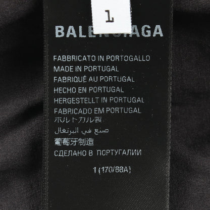 インサイドアウト 半袖Tシャツ コットン ブラック バレンシアガ トップス BALENCIAGA