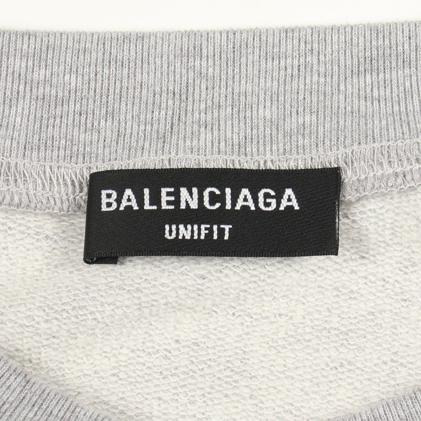 ロゴ刺繍 スウェットシャツ コットン グレー バレンシアガ トップス BALENCIAGA