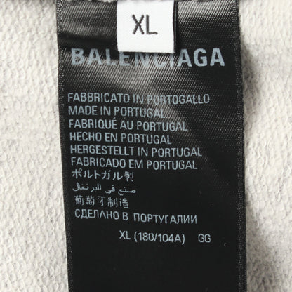 ロゴ刺繍 スウェットシャツ コットン グレー バレンシアガ トップス BALENCIAGA