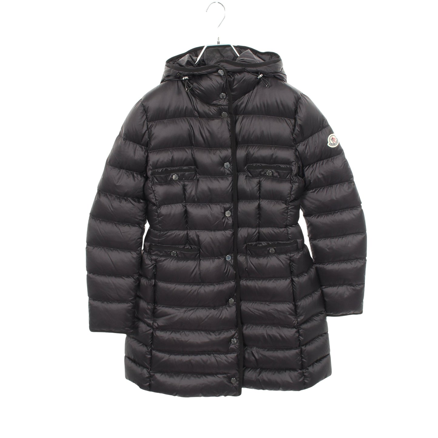 HIRMA イルマ フード付き ダウンコート ナイロン ブラック モンクレール アウター MONCLER