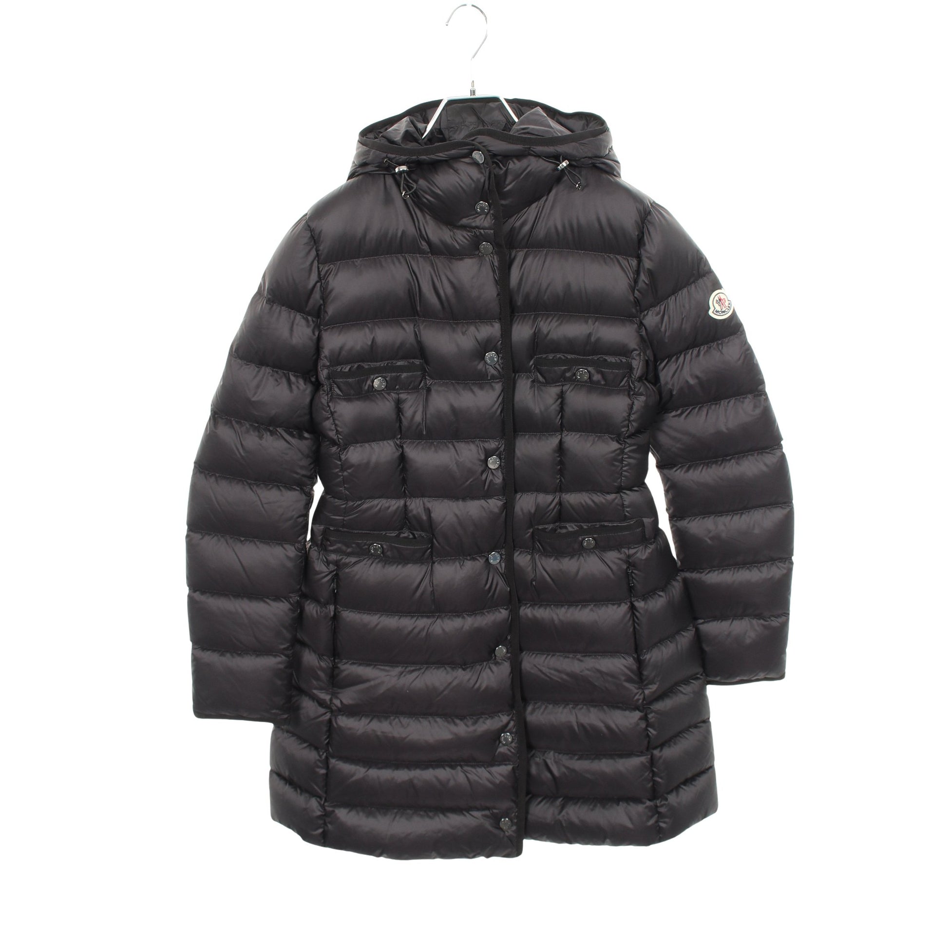HIRMA イルマ フード付き ダウンコート ナイロン ブラック モンクレール アウター MONCLER