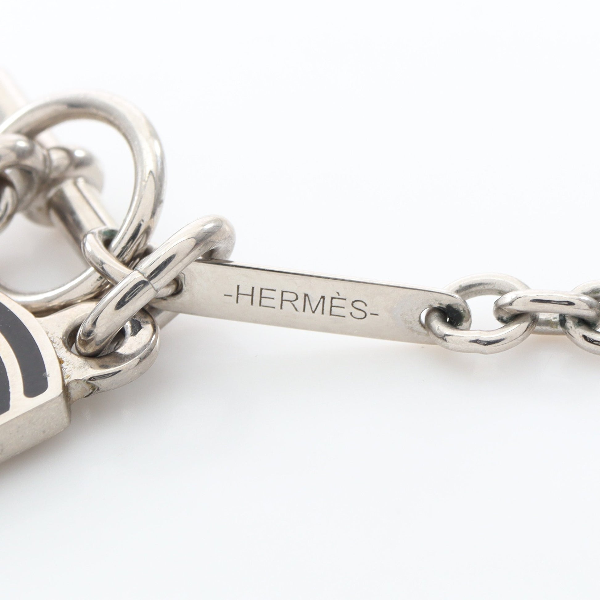 カルーゼル ネックレス バッファローホーン シルバー ダークブラウン ブラック エルメス アクセサリー HERMES