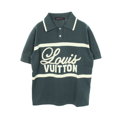 ヴィンテージサイクリング ポロシャツ コットン ブルーグリーン オフホワイト ルイヴィトン トップス LOUIS VUITTON