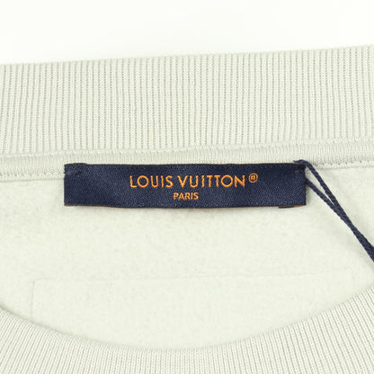 エンブロイダード クルーネック スウェットシャツ コットン ライトグリーン ルイヴィトン トップス LOUIS VUITTON