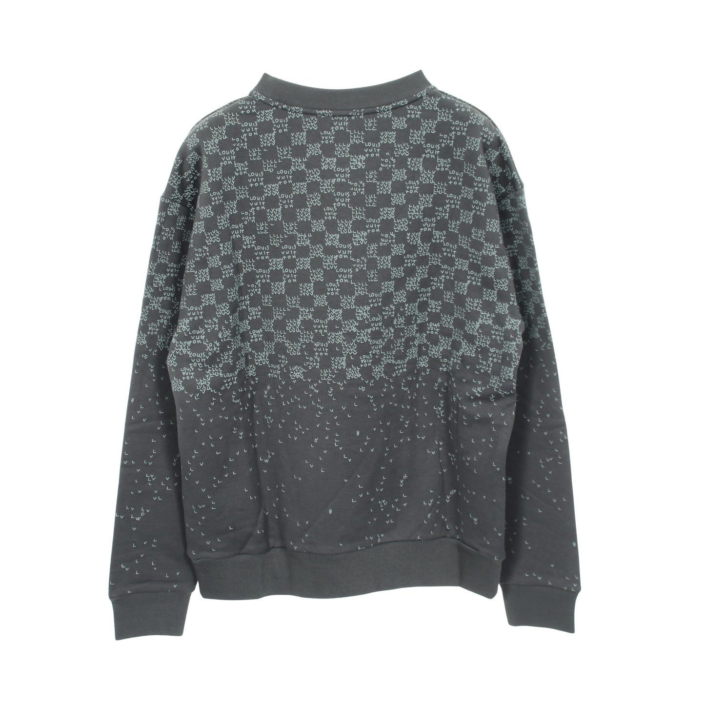 ダミエスプレッドプリンテッド スウェットシャツ コットン グレー ルイヴィトン トップス LOUIS VUITTON