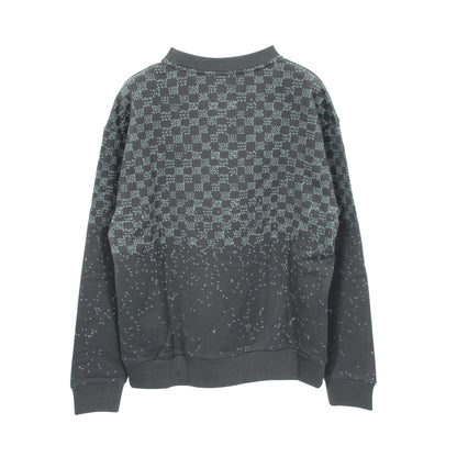 ダミエスプレッドプリンテッド スウェットシャツ コットン グレー ルイヴィトン トップス LOUIS VUITTON