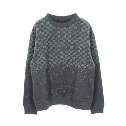 ダミエスプレッドプリンテッド スウェットシャツ コットン グレー ルイヴィトン トップス LOUIS VUITTON