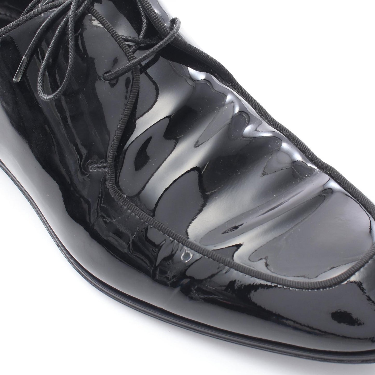 ドレスシューズ エナメルレザー ブラック エルメネジルドゼニア シューズ Ermenegildo Zegna