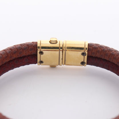 ブラスレ キープイット トゥワイス ブレスレット リザード GP ブラウン ボルドー ゴールド ルイヴィトン アクセサリー LOUIS VUITTON