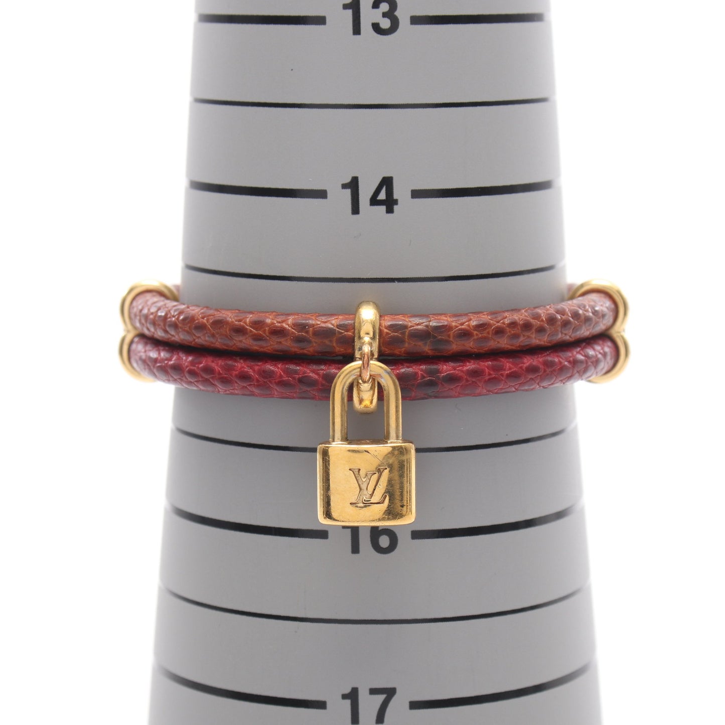 ブラスレ キープイット トゥワイス ブレスレット リザード GP ブラウン ボルドー ゴールド ルイヴィトン アクセサリー LOUIS VUITTON