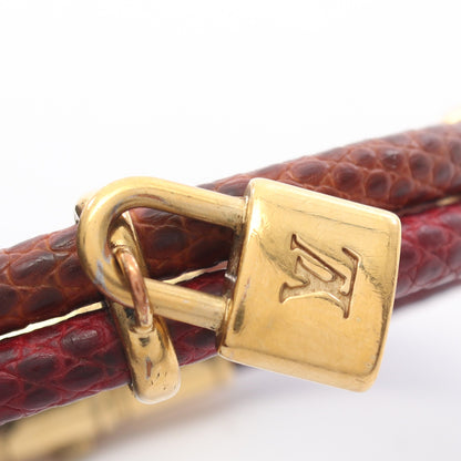 ブラスレ キープイット トゥワイス ブレスレット リザード GP ブラウン ボルドー ゴールド ルイヴィトン アクセサリー LOUIS VUITTON