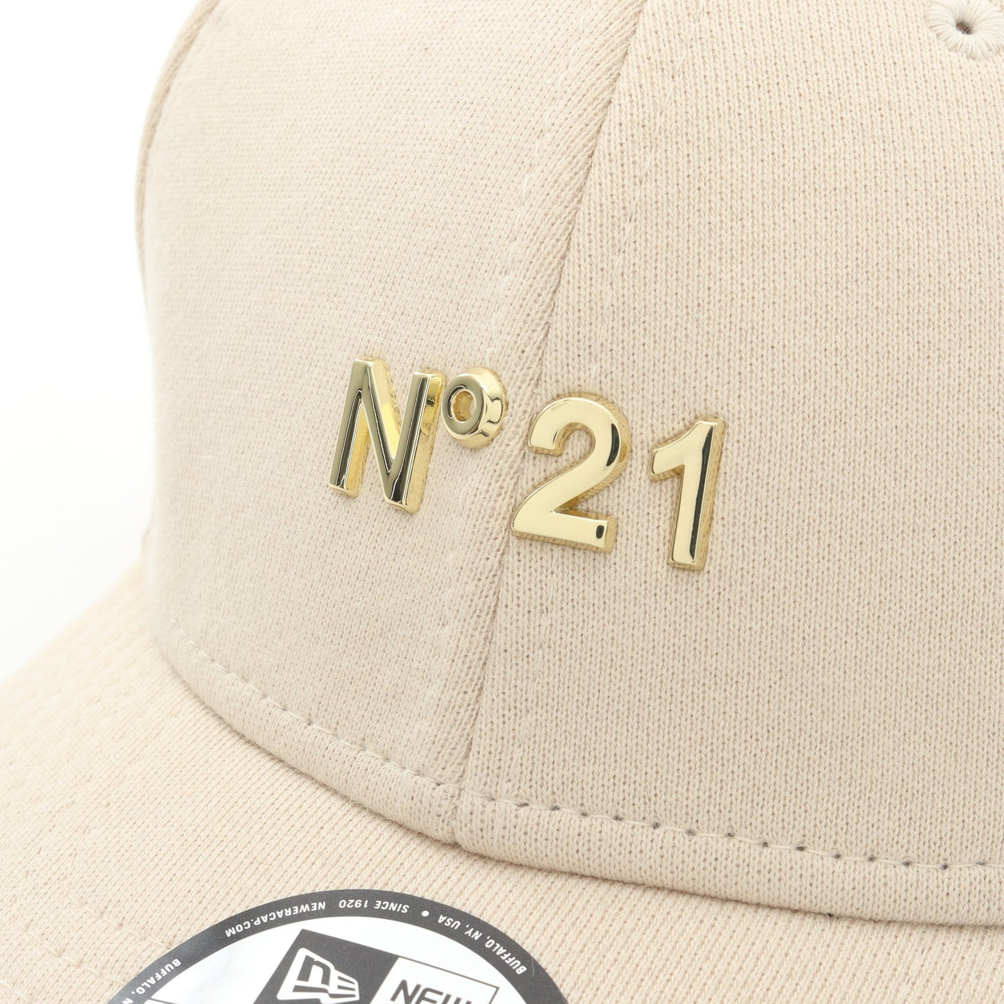 N°21 × NEW ERA 9FORTY EASY SNAP キャップ コットン アイボリー ヌメロヴェントゥーノ