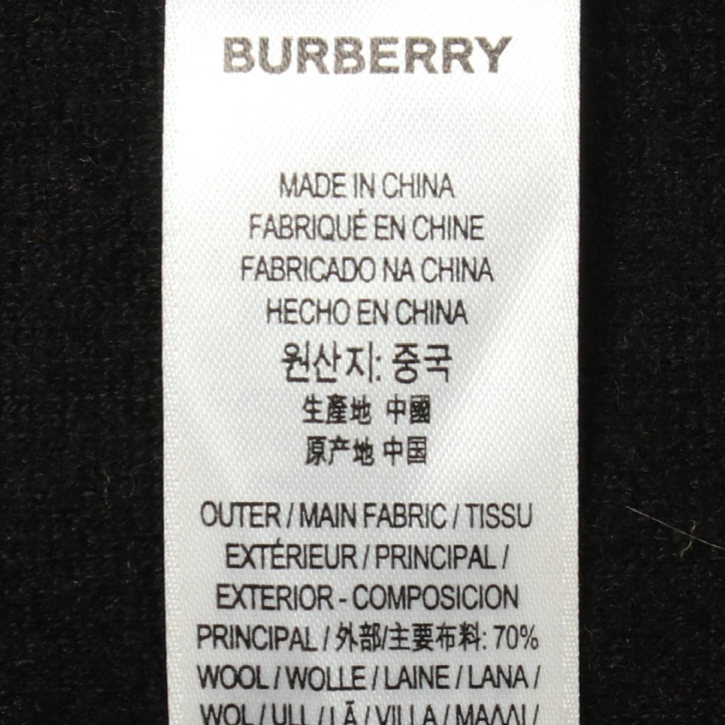 TBロゴ フード付き ポンチョ ウール カシミヤ ブラック オレンジ アイボリー バーバリー アウター BURBERRY