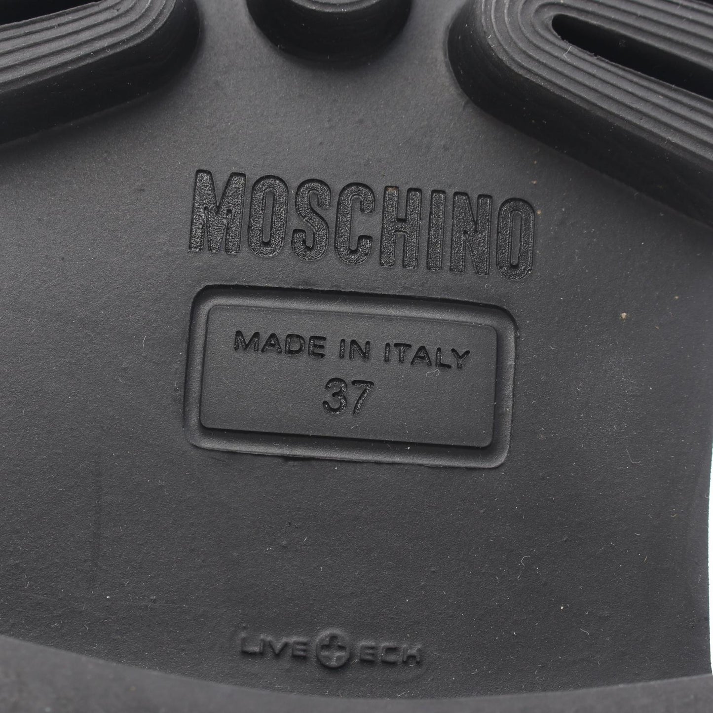 ロゴ ショート ブーツ レザー ブラック モスキーノ シューズ MOSCHINO