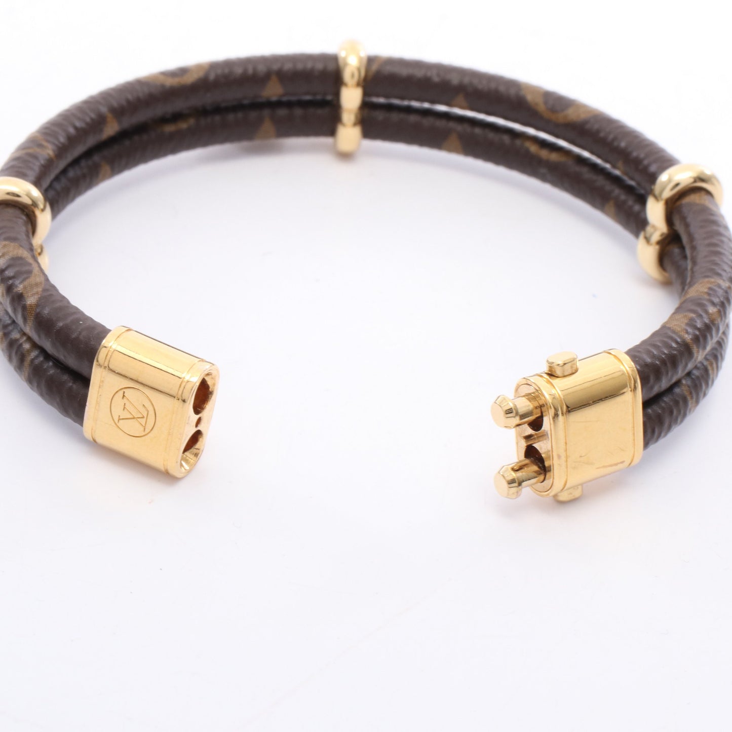 ブラスレ キープ イット トゥワイス ブレスレット GP PVC ゴールド ブラウン ルイヴィトン アクセサリー LOUIS VUITTON