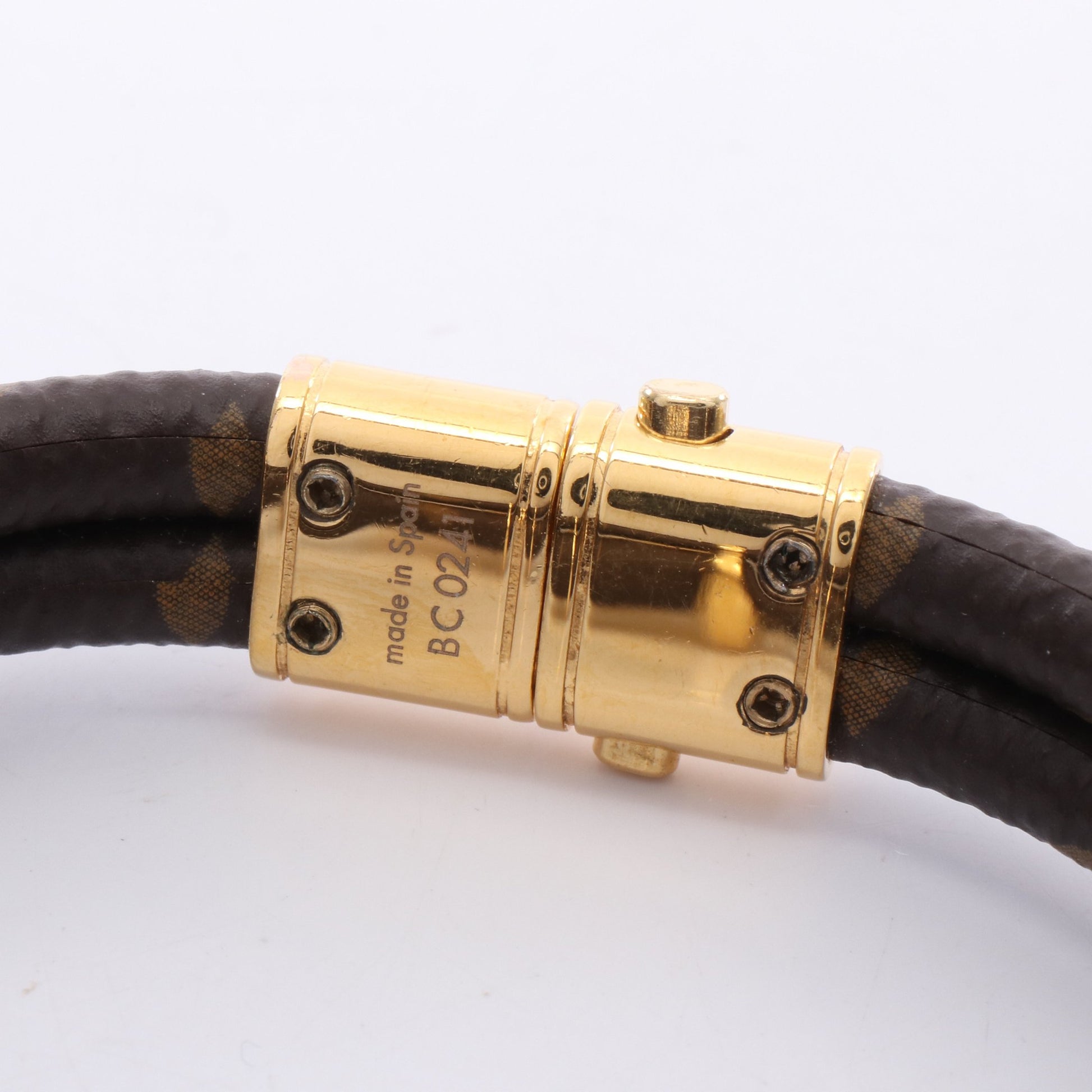 ブラスレ キープ イット トゥワイス ブレスレット GP PVC ゴールド ブラウン ルイヴィトン アクセサリー LOUIS VUITTON