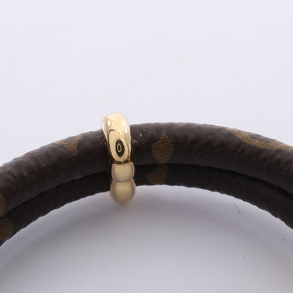 ブラスレ キープ イット トゥワイス ブレスレット GP PVC ゴールド ブラウン ルイヴィトン アクセサリー LOUIS VUITTON