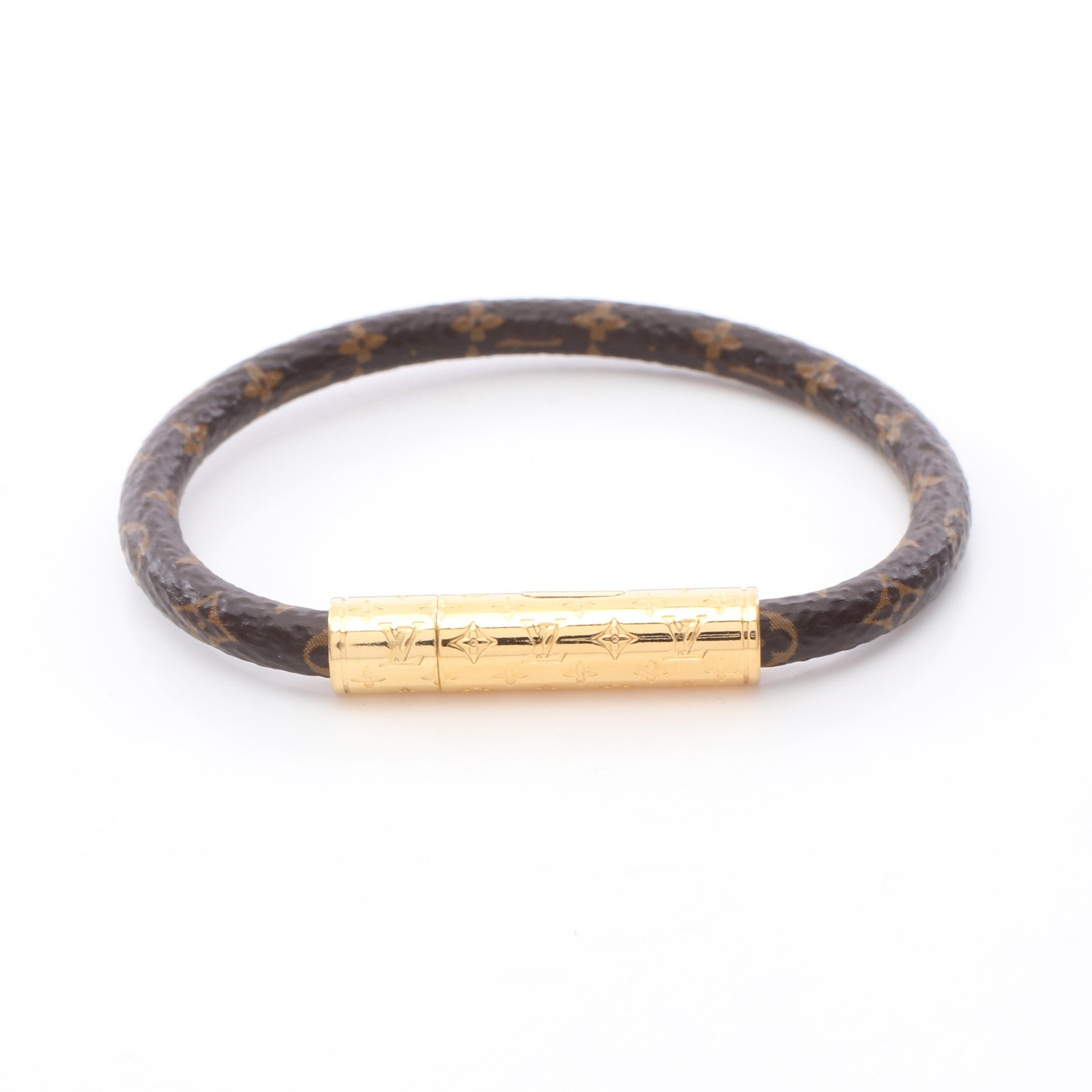 ブラスレ LVコンフィデンシャル モノグラム ブレスレット PVC GP ブラウン ルイヴィトン アクセサリー LOUIS VUITTON