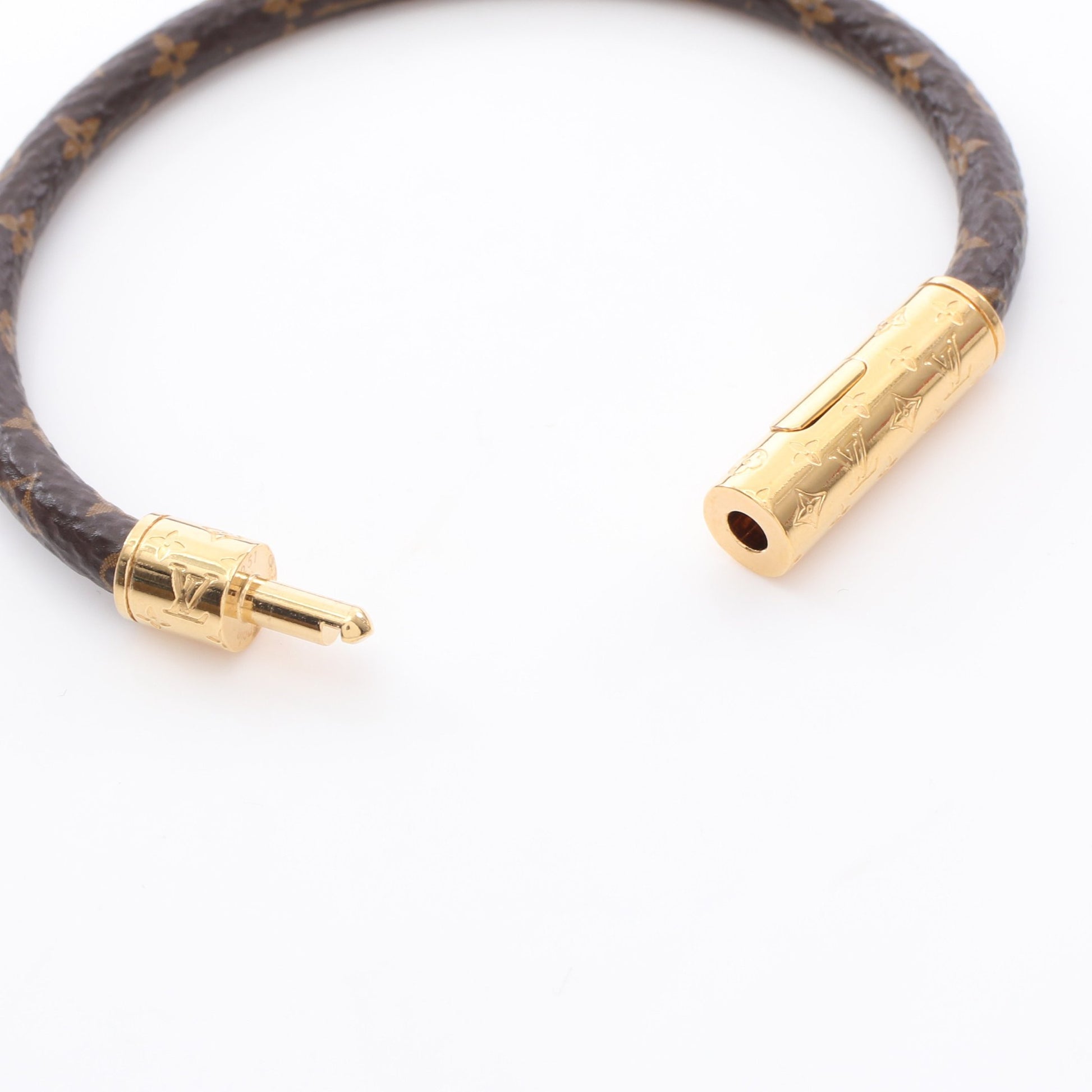 ブラスレ LVコンフィデンシャル モノグラム ブレスレット PVC GP ブラウン ルイヴィトン アクセサリー LOUIS VUITTON