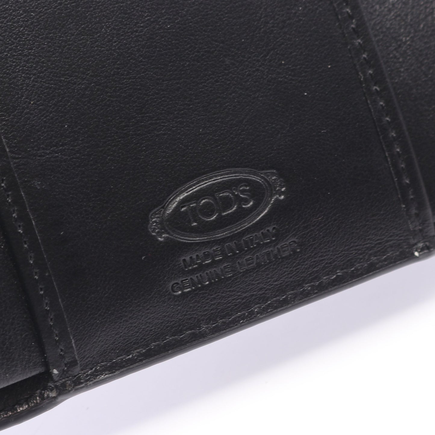 T タイムレス 三つ折り財布 レザー ブラック トッズ 財布・小物 TOD'S
