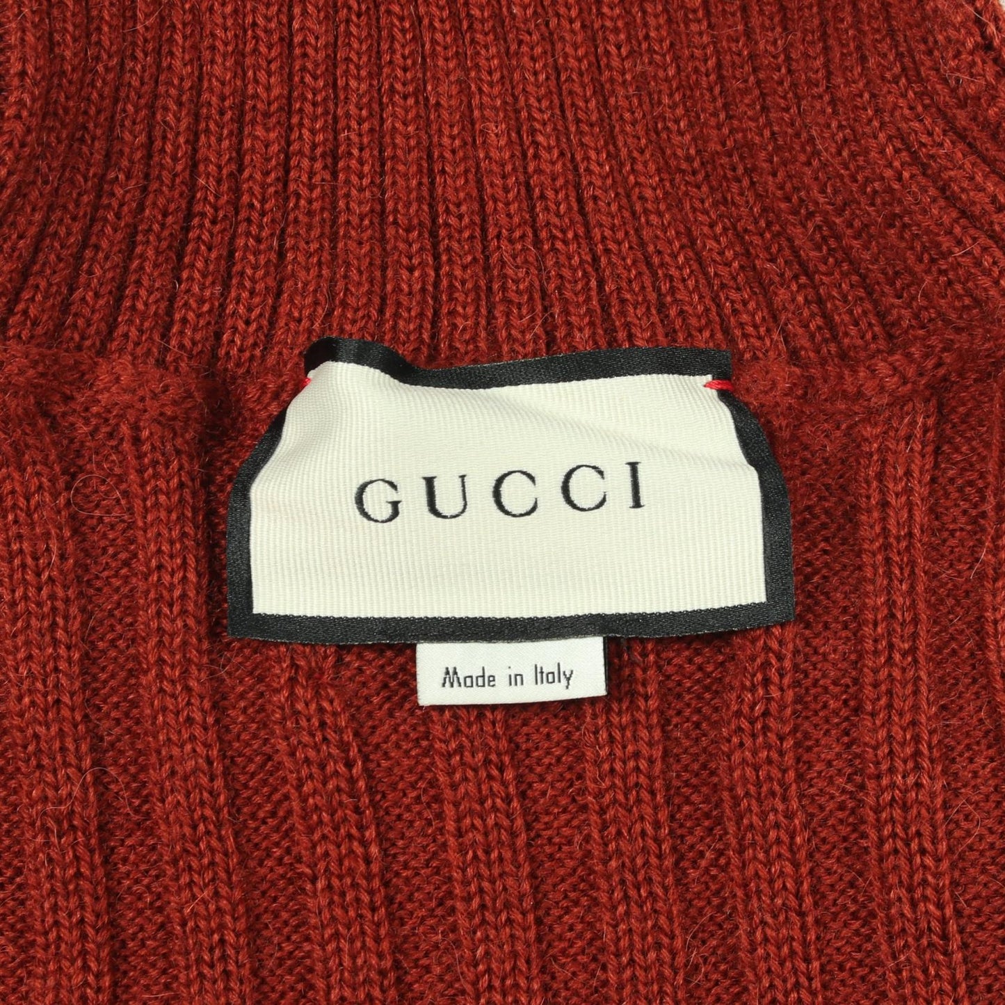 タートルネックセーター ニット アルパカ ウール ブラウン グッチ トップス GUCCI
