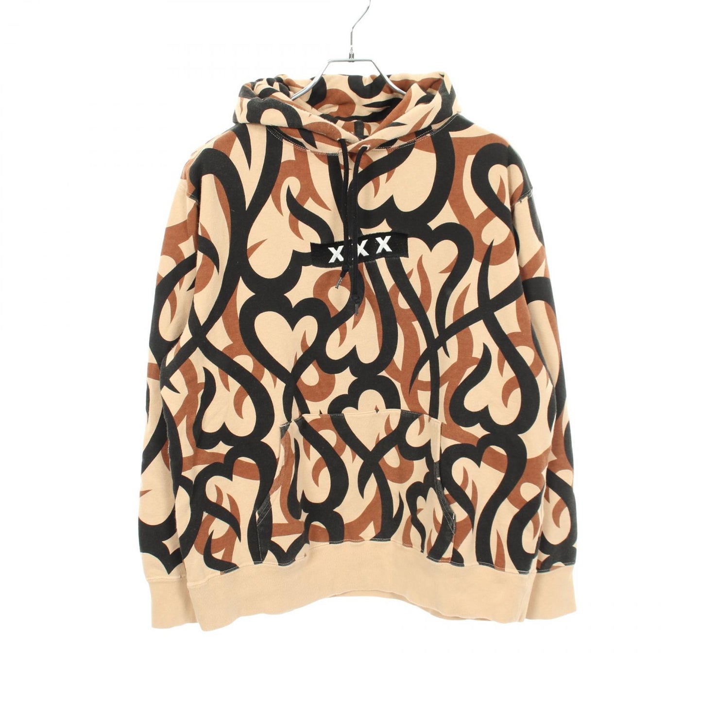 NUMBER NINE × GOD SELECTION XXX プルオーバーパーカー コットン ベージュ ブラウン ブラック ナンバーナイン トップス NUMBER(N)INE