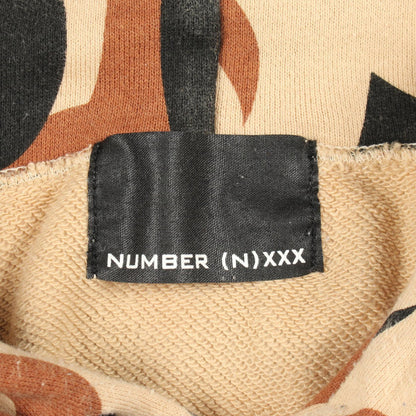 NUMBER NINE × GOD SELECTION XXX プルオーバーパーカー コットン ベージュ ブラウン ブラック ナンバーナイン トップス NUMBER(N)INE
