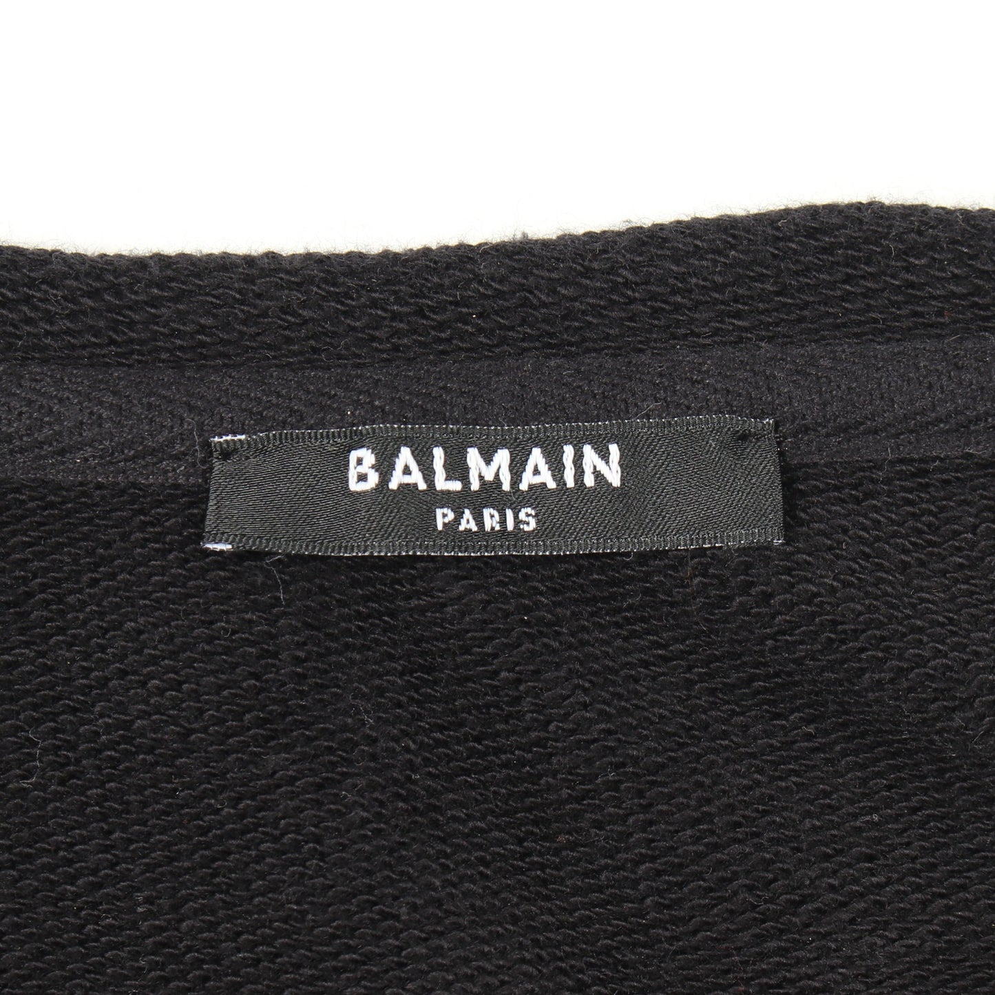タイダイ柄 ブリーチ加工 ダメージ加工 スウェットシャツ コットン ブラック オレンジブラウン バルマン トップス BALMAIN