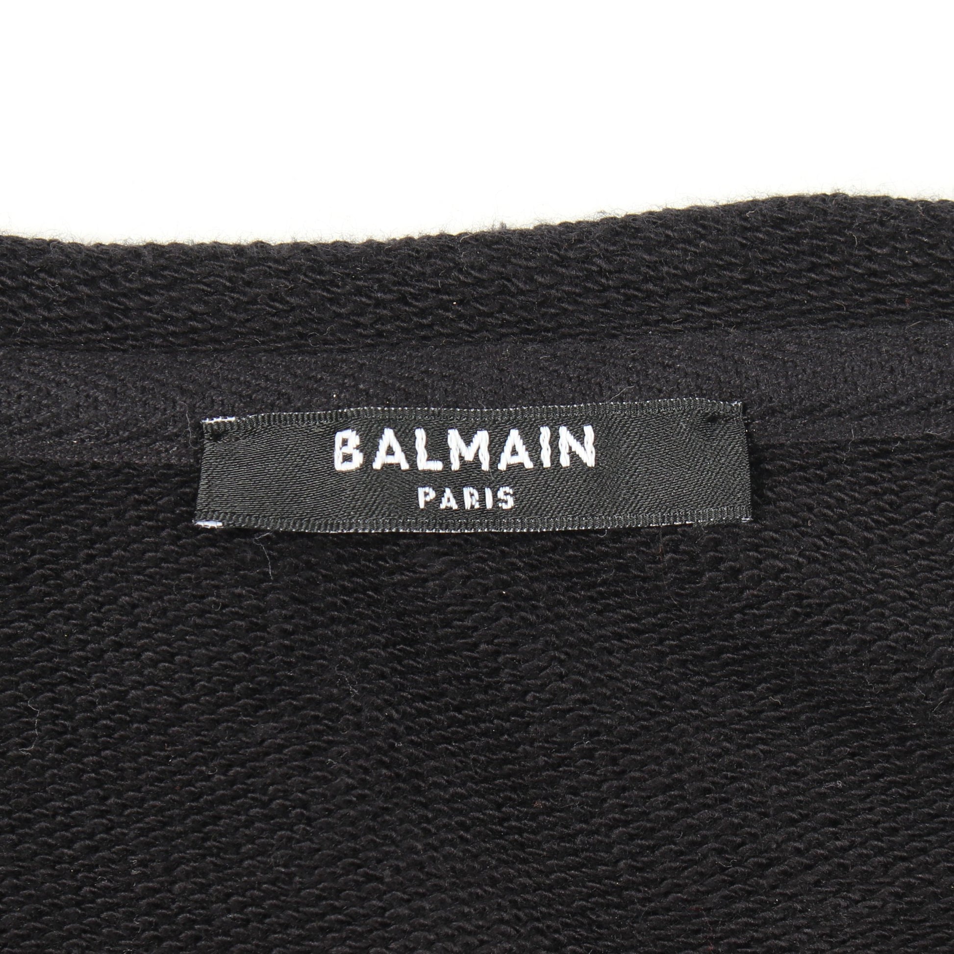 タイダイ柄 ブリーチ加工 ダメージ加工 スウェットシャツ コットン ブラック オレンジブラウン バルマン トップス BALMAIN
