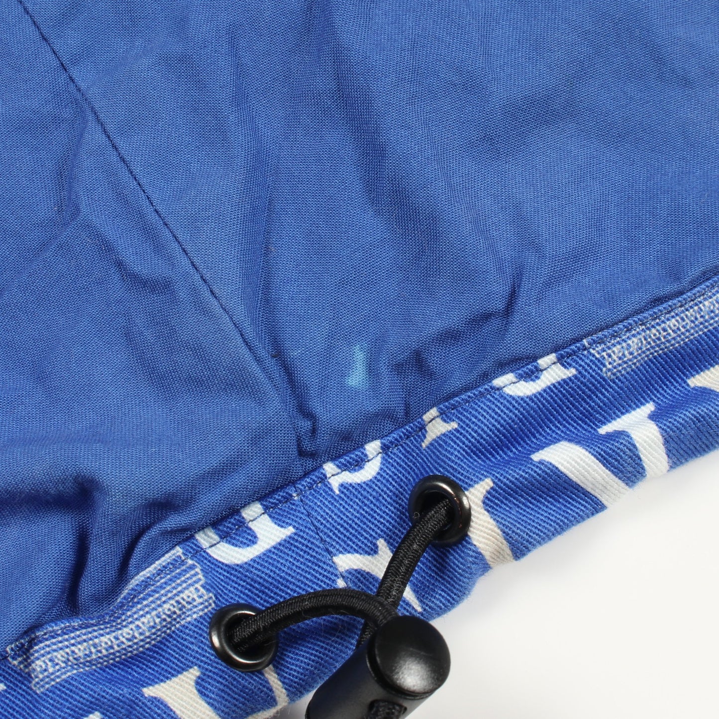 ロゴ総柄 ジャケット ブルゾン コットン ブルー ホワイト バレンシアガ アウター BALENCIAGA