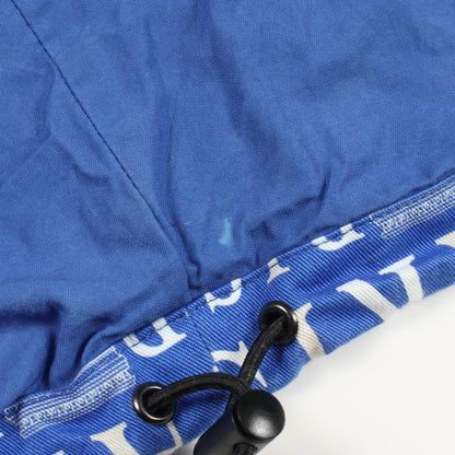 ロゴ総柄 ジャケット ブルゾン コットン ブルー ホワイト バレンシアガ アウター BALENCIAGA