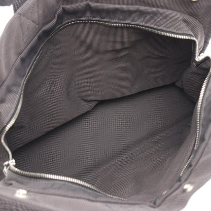 エールラインMM ハンドバッグ トートバッグ ナイロンキャンバス ダークグレー シルバー金具 エルメス バッグ HERMES
