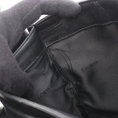 アナグラム 2WAY ハンドバッグ レザー ブラック ロエベ バッグ LOEWE