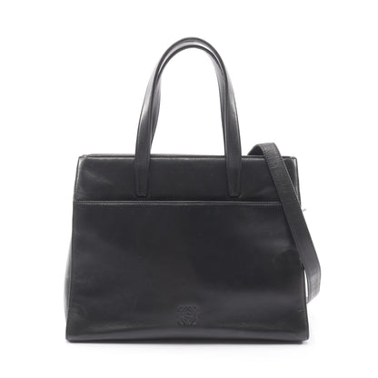 アナグラム 2WAY ハンドバッグ レザー ブラック ロエベ バッグ LOEWE