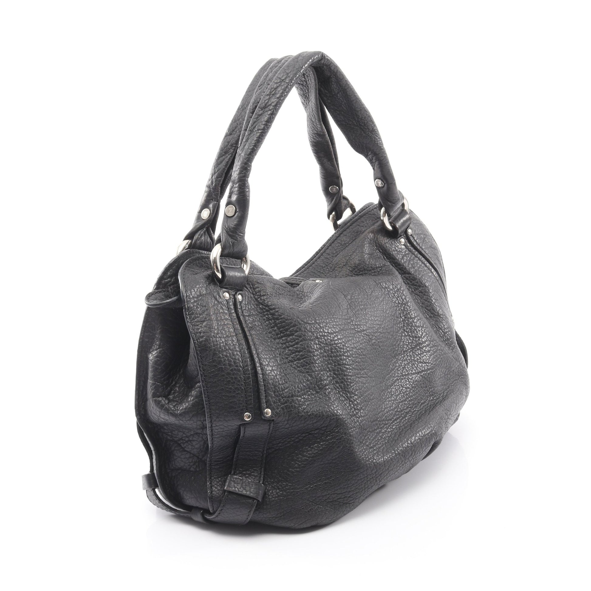 ビタースウィート ハンドバッグ レザー ブラック セリーヌ バッグ CELINE
