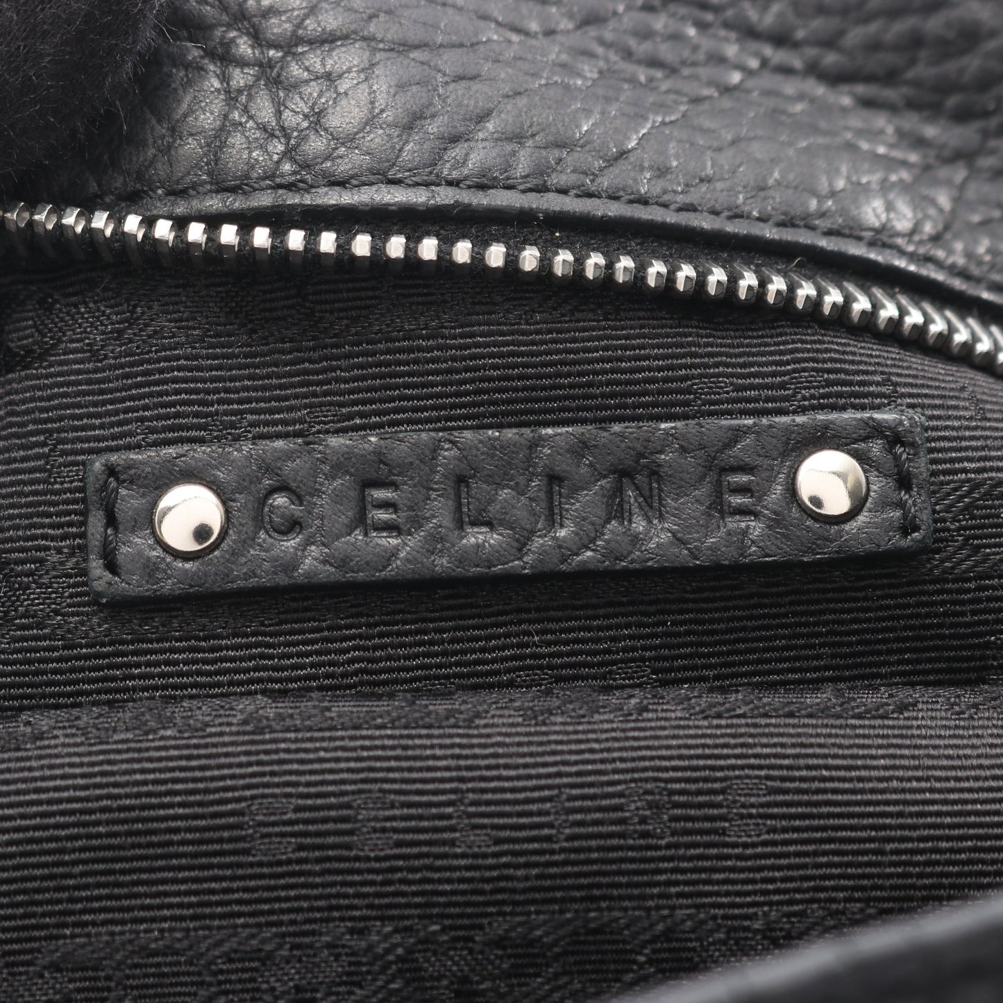 ビタースウィート ハンドバッグ レザー ブラック セリーヌ バッグ CELINE