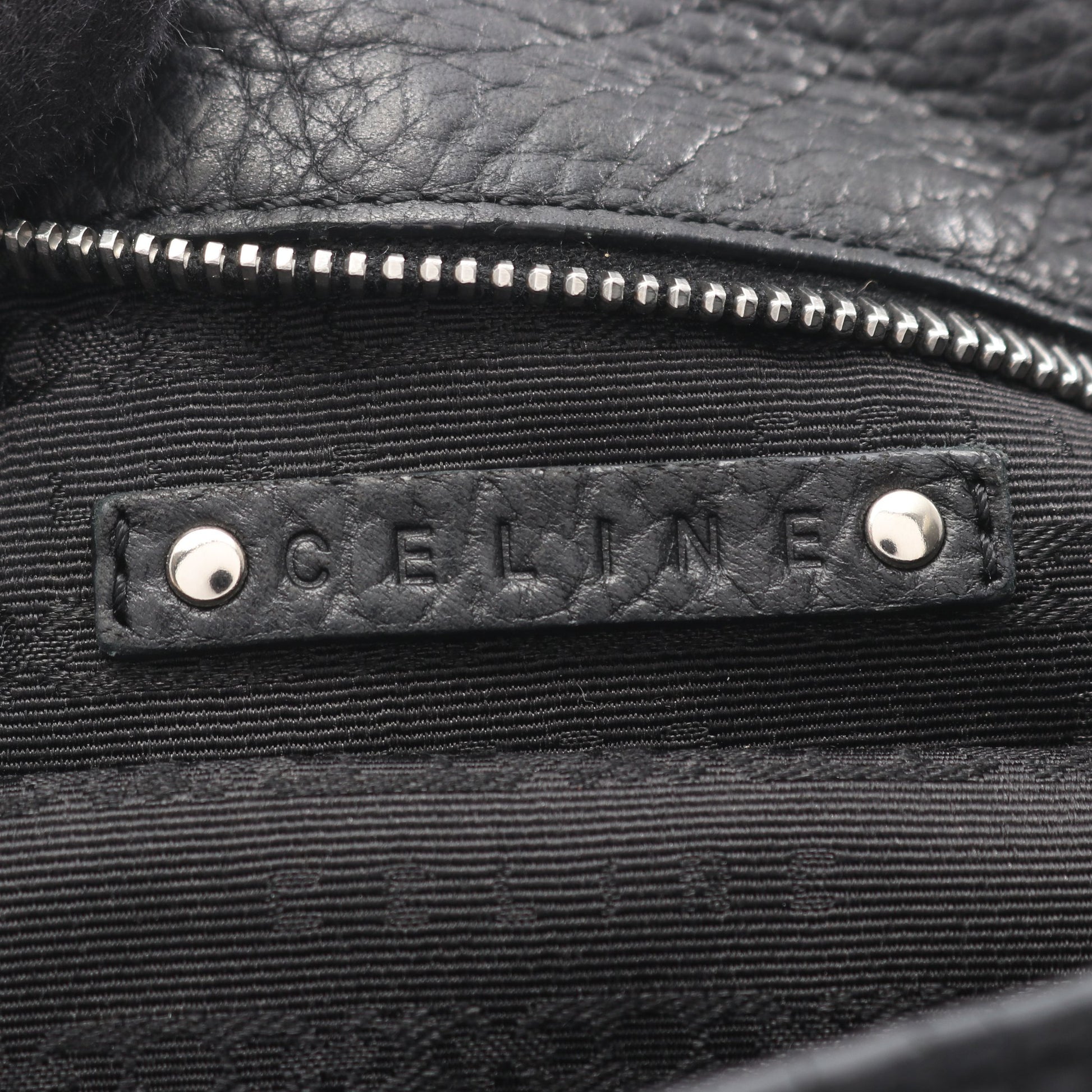 ビタースウィート ハンドバッグ レザー ブラック セリーヌ バッグ CELINE