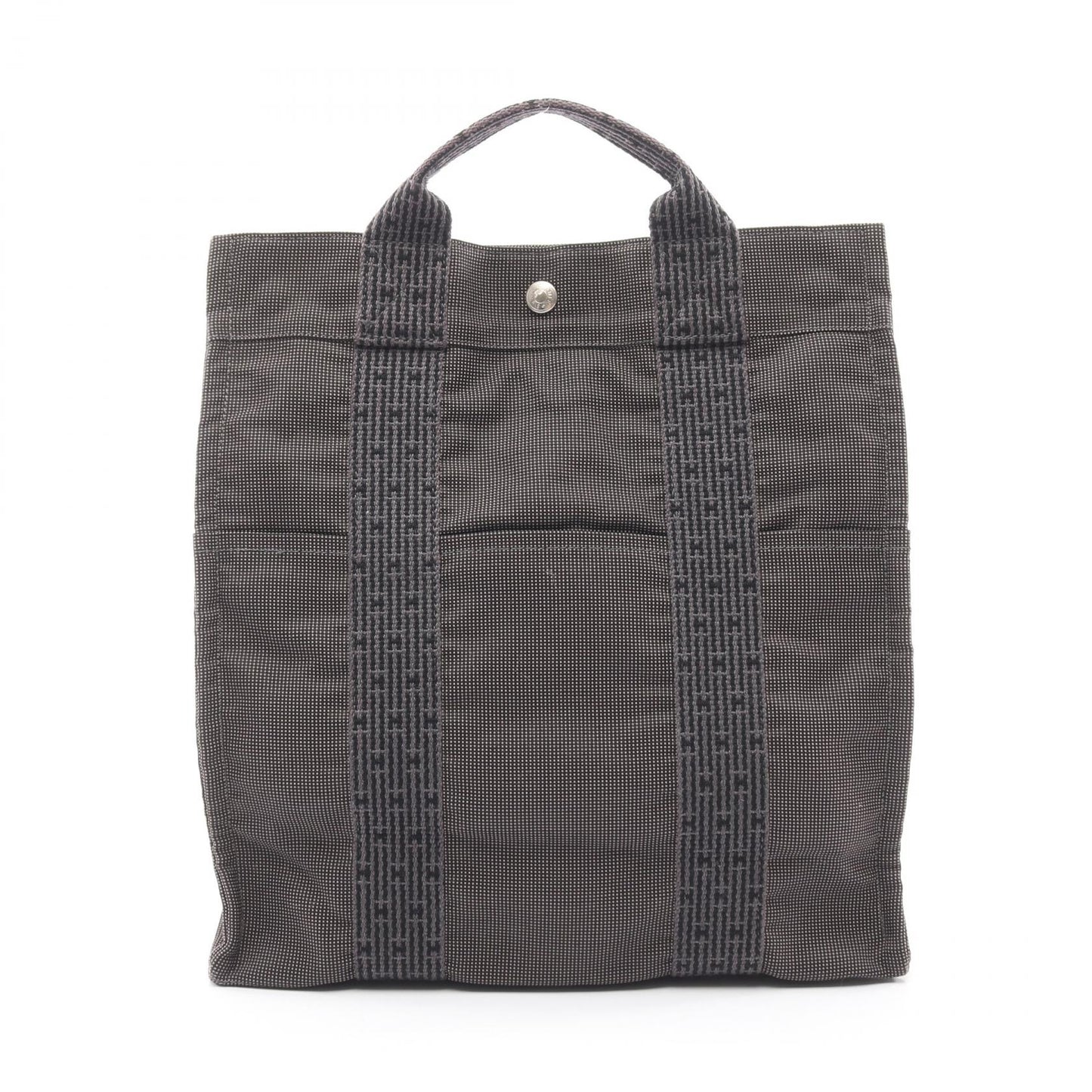 エールライン アドMM バックパック リュックサック ナイロンキャンバス ダークグレー シルバー金具 エルメス バッグ HERMES