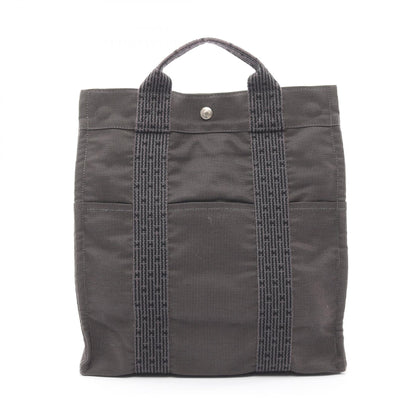 エールライン アドMM バックパック リュックサック ナイロンキャンバス ダークグレー シルバー金具 エルメス バッグ HERMES